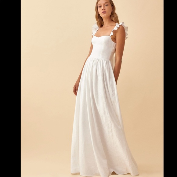 NWT Reformation Vecchio Linen Dress Size 4 - Picture 1 of 7